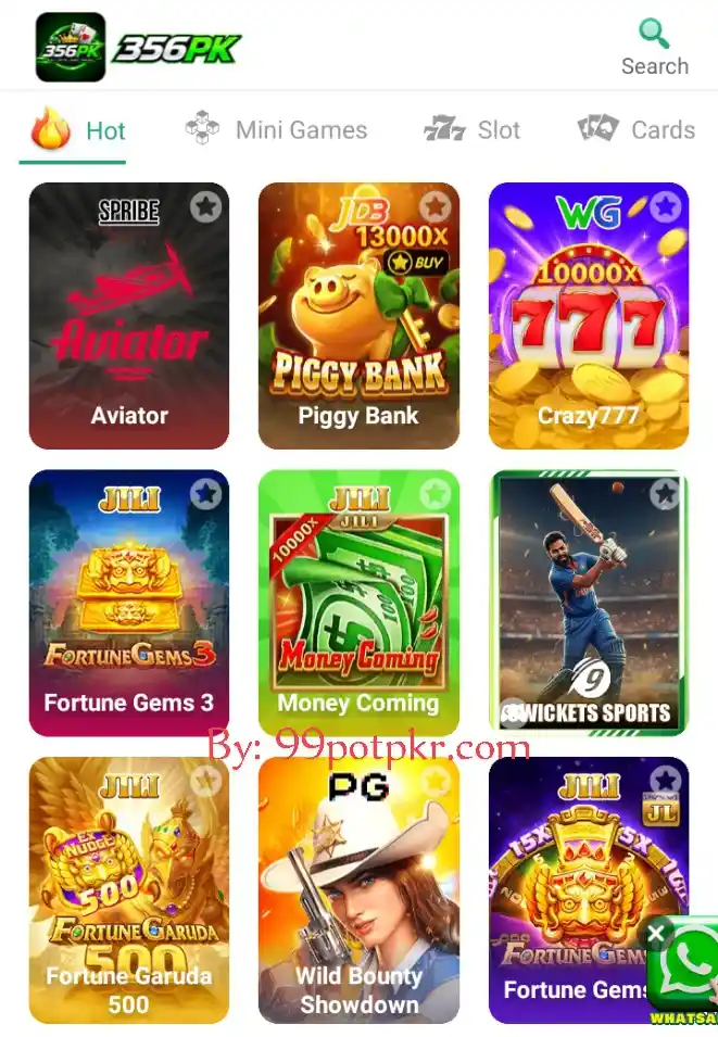 356PK Game and Categories