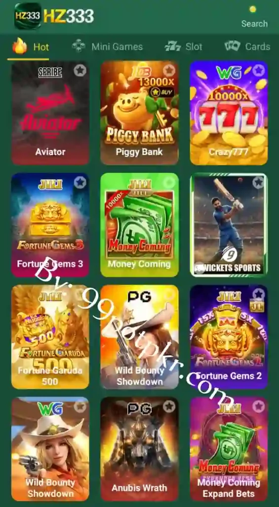 HZ333 Game and categories