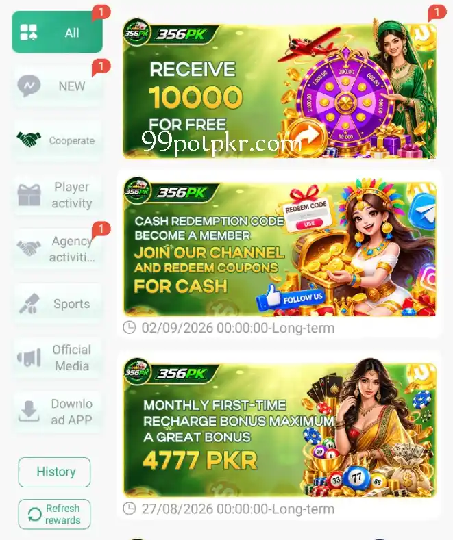 Promotion on 356PK Game